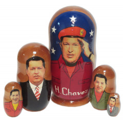 Nesting doll political leaders Hugo Chavez