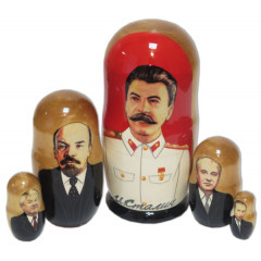 Nesting doll political leaders Stalin