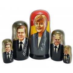Nesting doll political leaders Angela Merkel