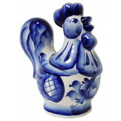 Gzhel figurine rooster large No. 6