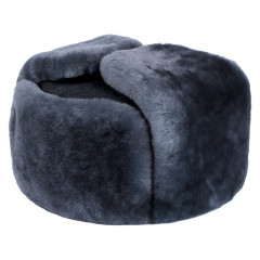 Headdress fur hat Fur of the tsigal sheep, fur grey, the sizes 58