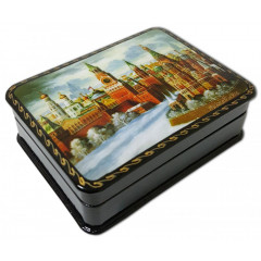 Lacquer Box with elements of hand painting 7985