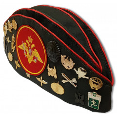 Headdress The soldier's forage cap Soviet officer with badges