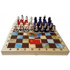Chess set The USSR and the USA, the presidents