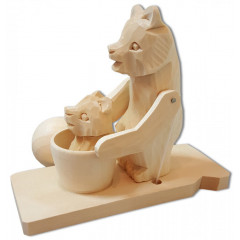 Bogorodskaya toy Bear-a Mother bathes son