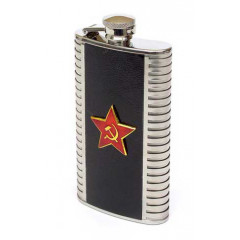 Flask metal Red Star