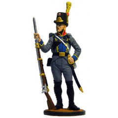 1809 * 54-60 mm * 7th Light Regiment France Tin Soldiers * Eagle Bearer 