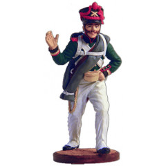 Tin soldier The Napoleonic wars Scorer (number 4) from army artillery, Russia, 1809-14.