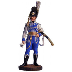 Tin soldier The Napoleonic wars Officer, Mounted Life guards. Sweden, 1807