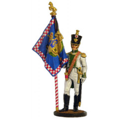 Tin soldier The Napoleonic wars The officer-bearer of the 5th line regiment "real Calabria". Naples, 1811-12.