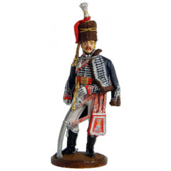 Tin soldier The Napoleonic wars Officer of the 15th light Dragoons (hussars) regiment of the King. UK, 1808-13.