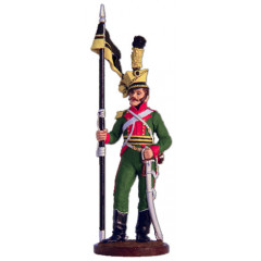 Tin soldier The Napoleonic wars Private of 1st Uhlan regiment of Merveldt. Austria, 1805-15.