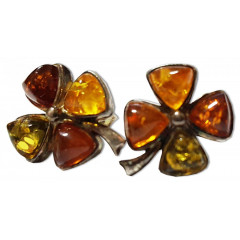 Amber earrings 2-209