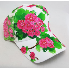 Headdress Baseball cap white, zhostovo