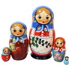Nesting doll Traditional 5 pcs. small currants