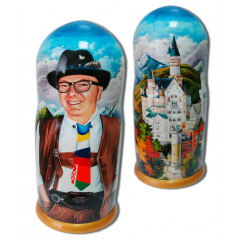 Nesting doll by customer specification portrait 1 pcs. (one portrait by photo)