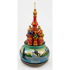 Musical cathedral - a breadboard model Saint Petersburg, 23 cm, rotating