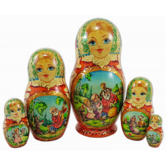 Nesting doll 5 pcs. Turnip, Afanasiev Victor