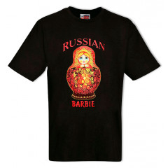 T-shirt XL female, Russian Barbie, XL