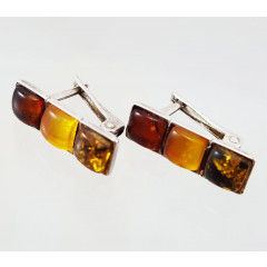 Amber earrings in the frame R0030639