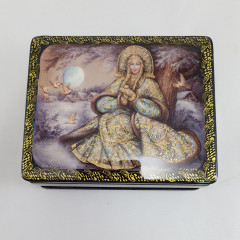 Lacquer Box with elements of hand painting ballet dancer