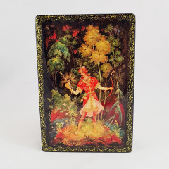 Lacquer Box with elements of hand painting Ivanushka and the Frog Princess