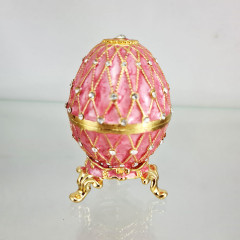 Copy Of Faberge 4326 egg jewelry box, pink