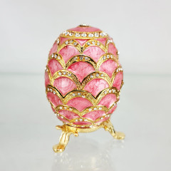 Copy Of Faberge 3193-002 egg jewelry box, pink