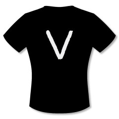 T-shirt M V,  black, M