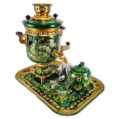 Samovar electric, Blue, Acorn shape, 3 liters