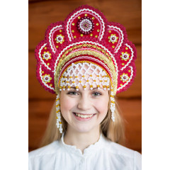 Russian folk costume KOKOSHNIKI Kokoshnik Elena 16203