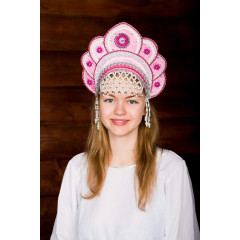 Russian folk costume KOKOSHNIKI Kokoshnik Elena 16209