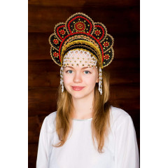 Russian folk costume KOKOSHNIKI Kokoshnik Elena 16211