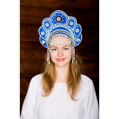 Russian folk costume KOKOSHNIKI Kokoshnik Elena 16218