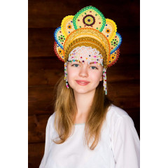 Russian folk costume KOKOSHNIKI Kokoshnik Elena 16222