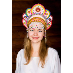 Russian folk costume KOKOSHNIKI Kokoshnik Elena 16227