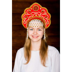 Russian folk costume KOKOSHNIKI Kokoshnik Larisa 16239