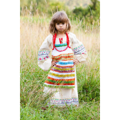 Russian folk costume APRONS colorful, 115 cm